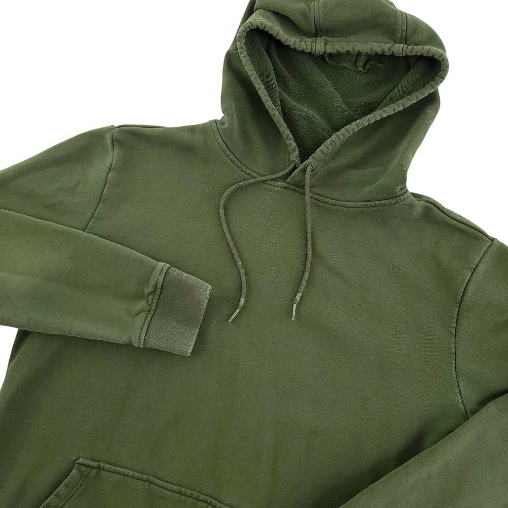 BYLT Core Hoodie Mens M Green Pullover Kangaroo Pocket Logo Sweatshirt Casual
